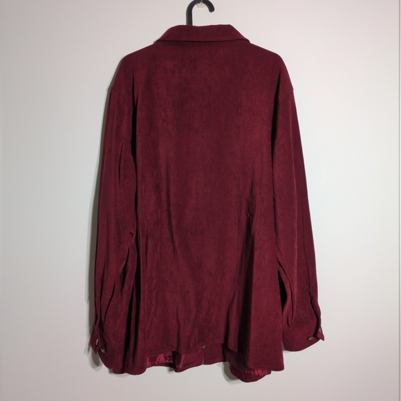 Bob Mackie Zippered Jacket 2X Wearable Art Cranberry Embroidery Tassels Lined - Picture 2 of 14